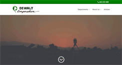 Desktop Screenshot of dewaltcorp.com